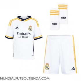 Camiseta Real Madrid Jude Bellingham #5 Primera Equipación Replica 2023-24 para niños mangas cortas (+ Pantalones cortos)